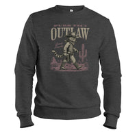 Load image into Gallery viewer, Purrfect Outlaw Crewneck Sweatshirt dark heather color
