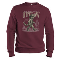 Load image into Gallery viewer, Purrfect Outlaw Crewneck Sweatshirt maroon color
