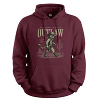 Load image into Gallery viewer, Purrfect Outlaw Hoodie maroon color
