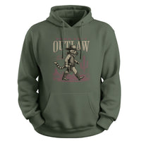 Load image into Gallery viewer, Purrfect Outlaw Hoodie military green color
