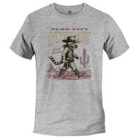 Load image into Gallery viewer, Purrfect Outlaw Tee Athletic Heather color
