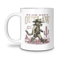 Load image into Gallery viewer, Purrfect Outlaw Mug 11oz white color
