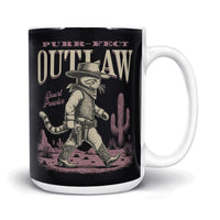 Load image into Gallery viewer, Purrfect Outlaw Mug 15oz black color
