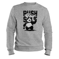 Load image into Gallery viewer, Panda Push Crewneck Sweatshirt | Sport grey
