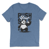 Load image into Gallery viewer, Panda Push Premium Triblend T-Shirt | Blue
