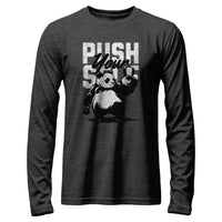 Load image into Gallery viewer, Panda Push Long Sleeve Shirt dark grey heather
