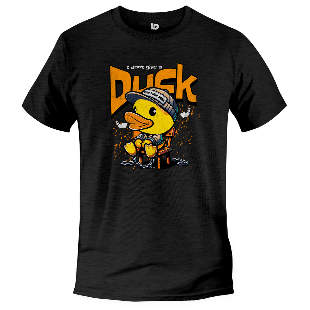 i dont give a duck funny duck tshirt, humor black heather