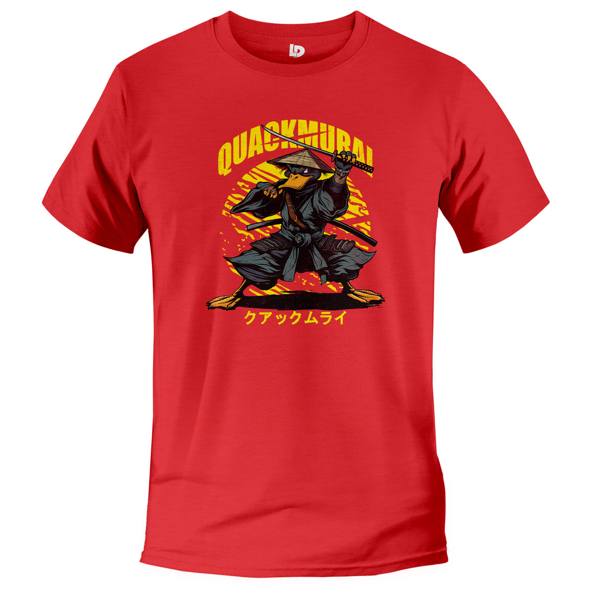 quackmurai funny samurai duck tshirt unisex