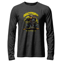 Load image into Gallery viewer, Quackmurai Long Sleeve Shirt dark grey heather color

