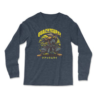 Load image into Gallery viewer, Quackmurai Long Sleeve |  Heather navy
