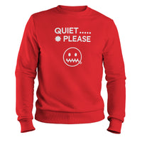 Load image into Gallery viewer, Quiet Please Crewneck Sweatshirt red color
