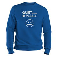 Load image into Gallery viewer, Quiet Please Crewneck Sweatshirt royal color
