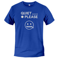 Load image into Gallery viewer, Quiet Please Tee true royal color
