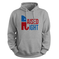 Load image into Gallery viewer, raised right republican hooded sweatshirt, sport grey

