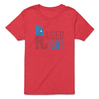 Load image into Gallery viewer, Raised Right Youth Tee | Heather Red

