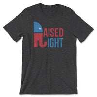 Load image into Gallery viewer, Raised Right Tee |  dark grey Heather
