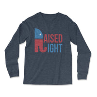 Load image into Gallery viewer, Raised Right Long Sleeve | Heather Navy
