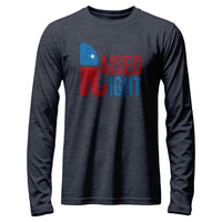 Load image into Gallery viewer, Raised Right Long Sleeve heather navy color
