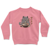 Load image into Gallery viewer, Ramen Lover Youth Crewneck Sweatshirt pink color
