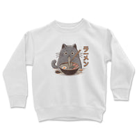 Load image into Gallery viewer, Ramen Lover Youth Crewneck Sweatshirt white color
