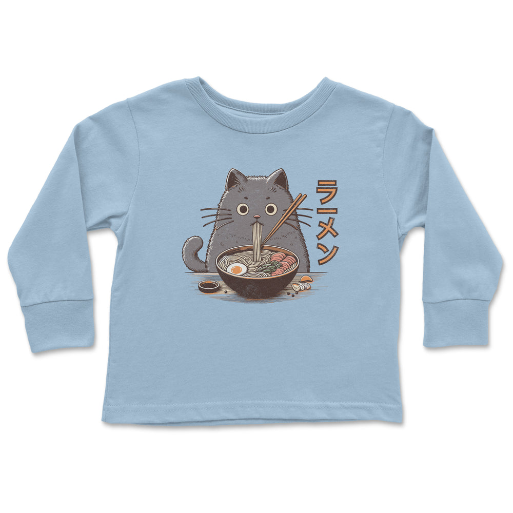 Ramen Lover Toddler Long Sleeve light blue color