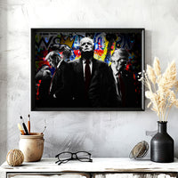 Load image into Gallery viewer, Red Tie Framed Canvas Horizontal Wall Art
