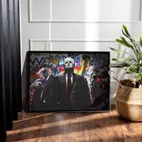 Load image into Gallery viewer, Red Tie Framed Canvas Horizontal Wall Art
