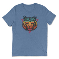 Load image into Gallery viewer, Retro Vibes Premium Triblend T-shirt | Blue
