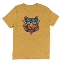 Load image into Gallery viewer, Retro Vibes Premium Triblend T-shirt | Mustard
