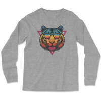 Load image into Gallery viewer, Retro Vibes Long Sleeve Shirt | Athletic heather
