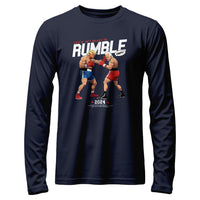 Load image into Gallery viewer, Trump Fighter Long Sleeve Shirt navy color
