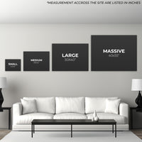 Load image into Gallery viewer, Horizontal Size Guide Wall Art
