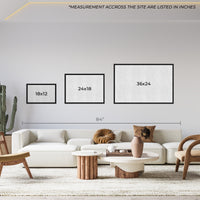 Load image into Gallery viewer, Horizontal Framed Size Guide Wall Art
