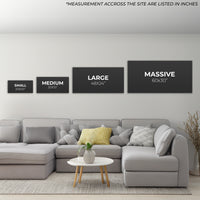 Load image into Gallery viewer, Size Guide Chart Matte Canvas Horizontasl Wall Art 
