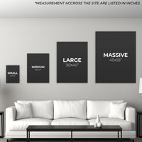 Load image into Gallery viewer, Vertical Size Chart Guide Wall Art Canvas
