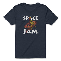Load image into Gallery viewer, Space Jam Youth T-Shirt Heather navy color
