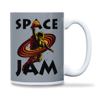 Load image into Gallery viewer, Space Jam Mug 15oz grey color

