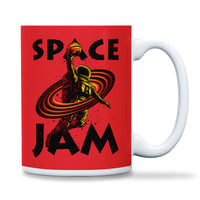 Load image into Gallery viewer, Space Jam Mug 15oz red color

