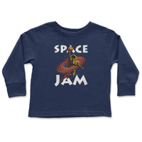 Load image into Gallery viewer, Space Jam Toddler Long Sleeve navy color

