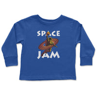 Load image into Gallery viewer, Space Jam Toddler Long Sleeve royal color
