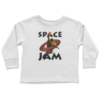 Load image into Gallery viewer, Space Jam Toddler Long Sleeve white color
