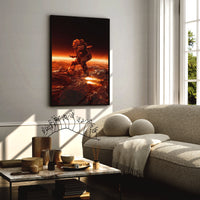 Load image into Gallery viewer, Space Boarding Framed Canvas Vertical Wall Art
