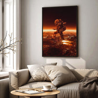 Load image into Gallery viewer, Space Boarding Framed Canvas Vertical Wall Art
