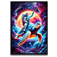 Load image into Gallery viewer, Space Cowboy President Donald Trump Vertical Framed Canvas Wall Art
