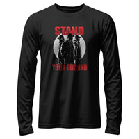 Load image into Gallery viewer, Stand Your Ground Long Sleeve Shirt black color
