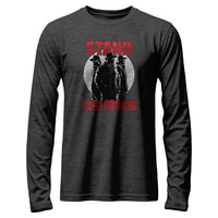 Load image into Gallery viewer, Stand Your Ground Long Sleeve Shirt dark heather color
