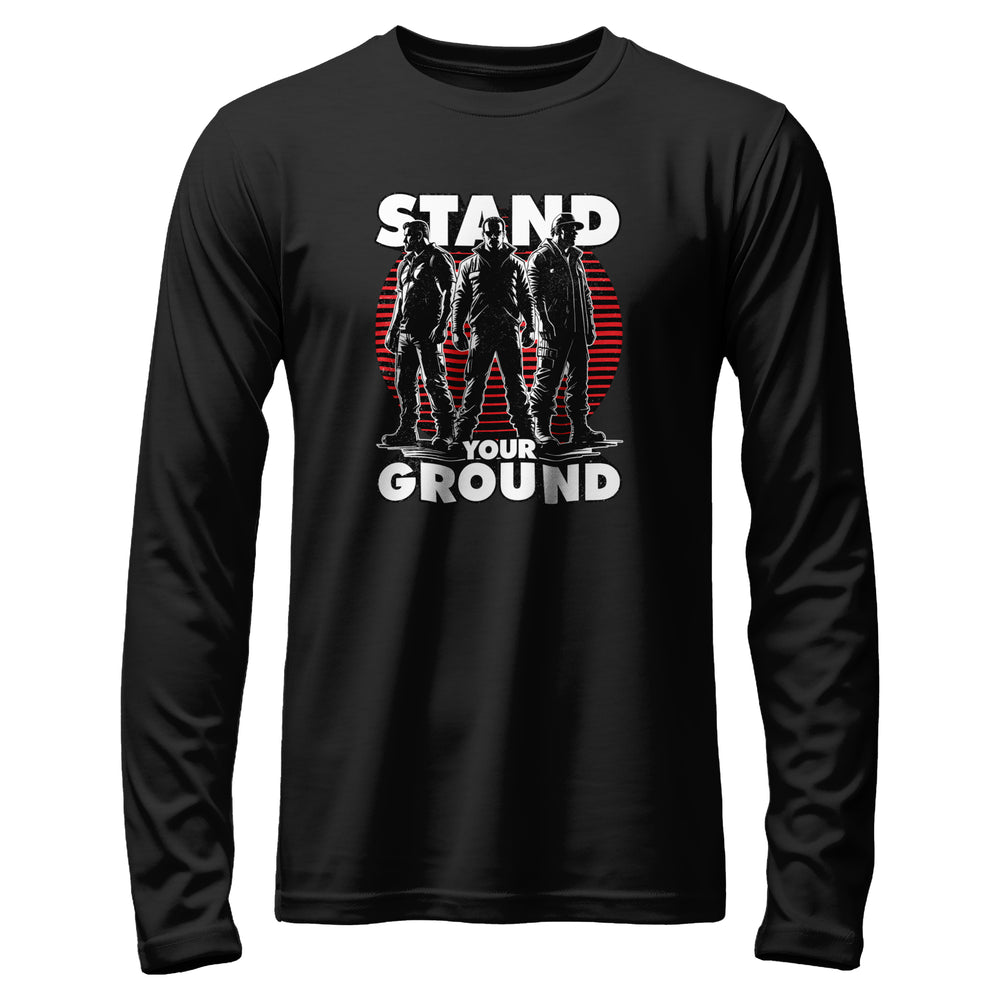Side by Side Long Sleeve Shirt black color