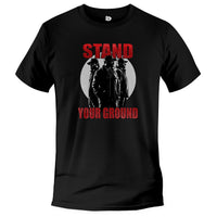 Load image into Gallery viewer, stand your ground democracy tee, defiance government black
