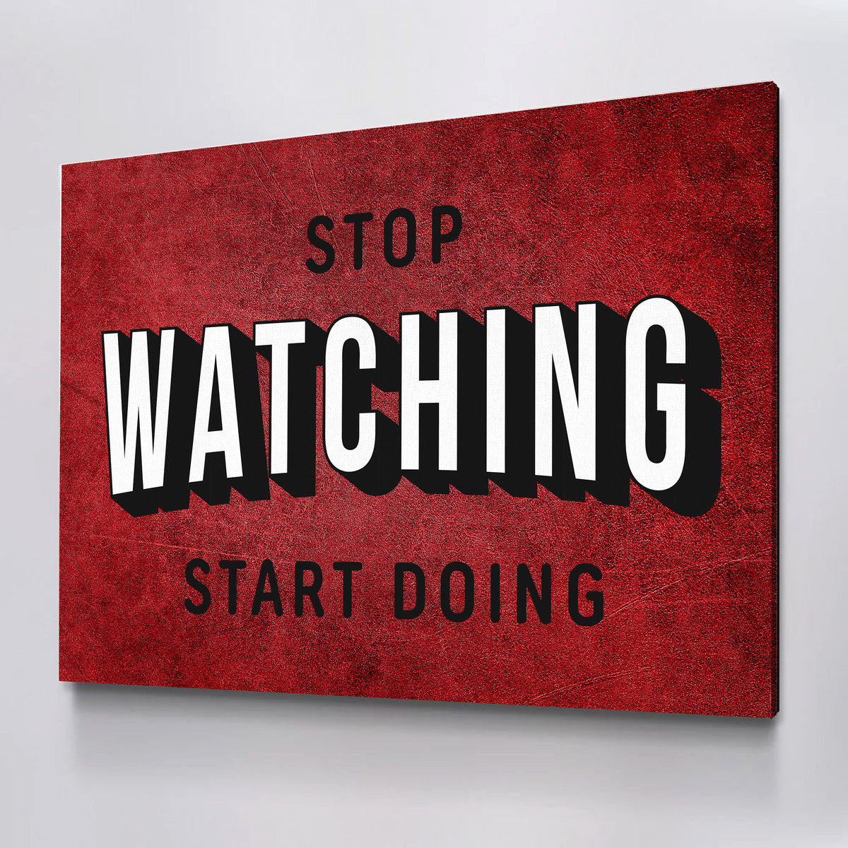 Stop Watching Start Doing Canvas Horizontal Wall Art