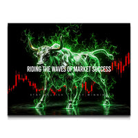 Load image into Gallery viewer, Stay Bullish horizontal Canvas Wall Art
